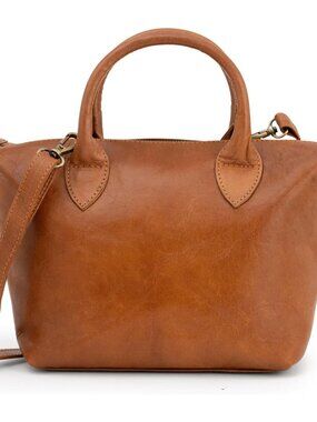 Vintage Genuine Leather Shoulder Bag Louise, Small Crossbody Handbag, Purse for